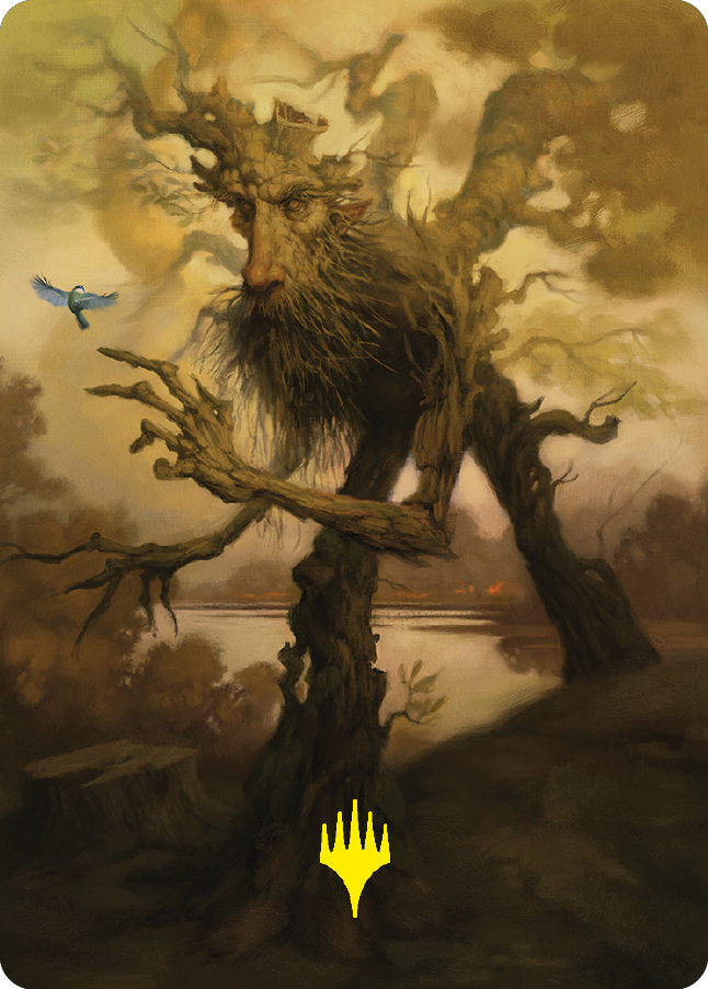 Treefolk Token Art Card (Gold-Stamped Signature) [The Lord of the Rings: Tales of Middle-earth Art Series] | Good Games Morley