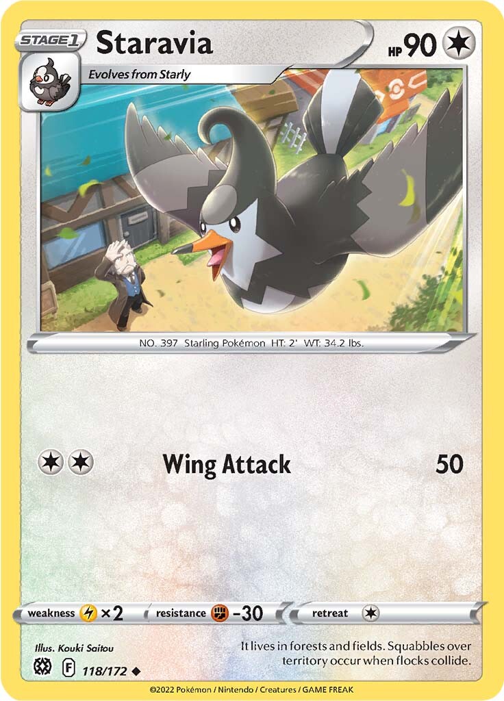 Staravia (118/172) [Sword & Shield: Brilliant Stars] | Good Games Morley