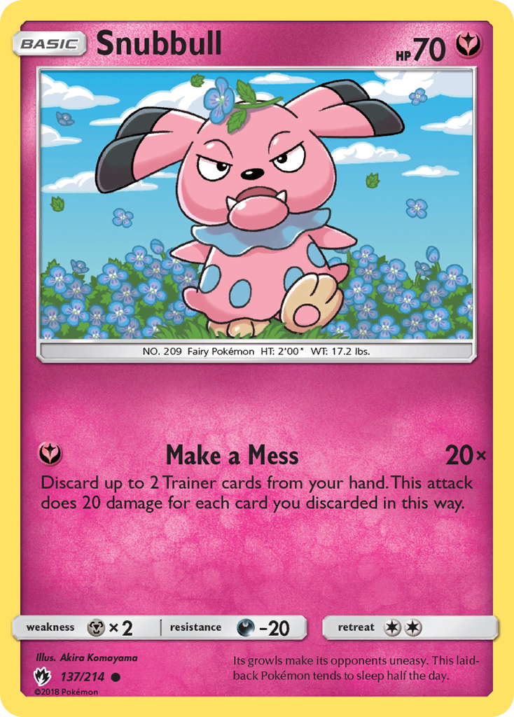 Snubbull (137/214) [Sun & Moon: Lost Thunder] | Good Games Morley