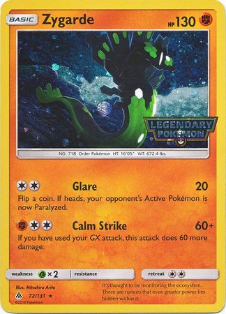 Zygarde (72/131) (Cosmos Holo) [Sun & Moon: Forbidden Light] | Good Games Morley
