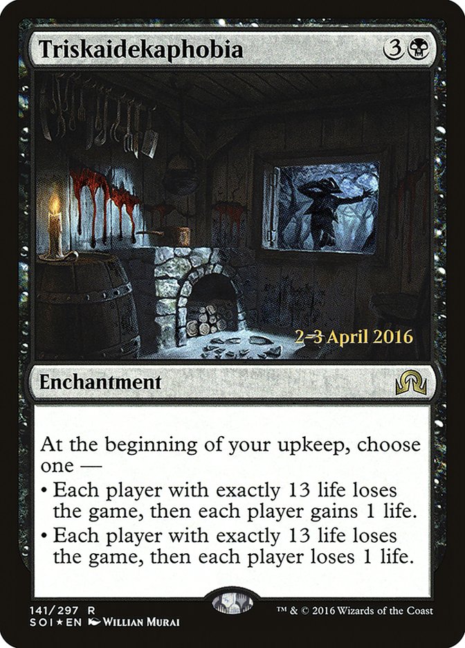 Triskaidekaphobia [Shadows over Innistrad Prerelease Promos] | Good Games Morley