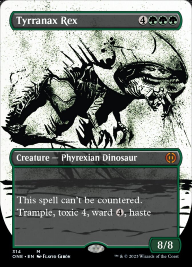 Tyrranax Rex (Borderless Ichor) [Phyrexia: All Will Be One] | Good Games Morley