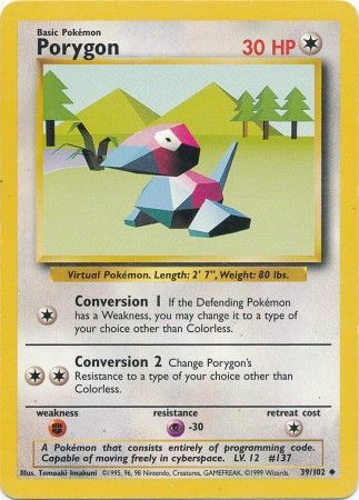 Porygon (39/102) [Base Set Unlimited] | Good Games Morley