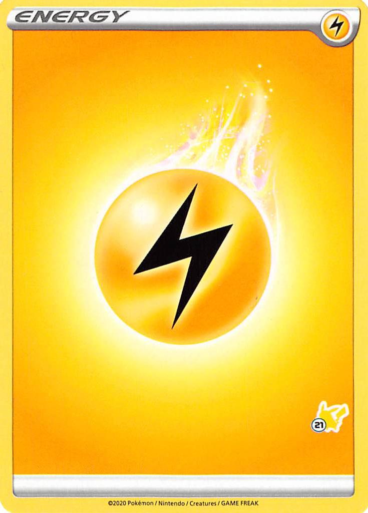 Lightning Energy (Pikachu Stamp #21) [Battle Academy 2022] | Good Games Morley