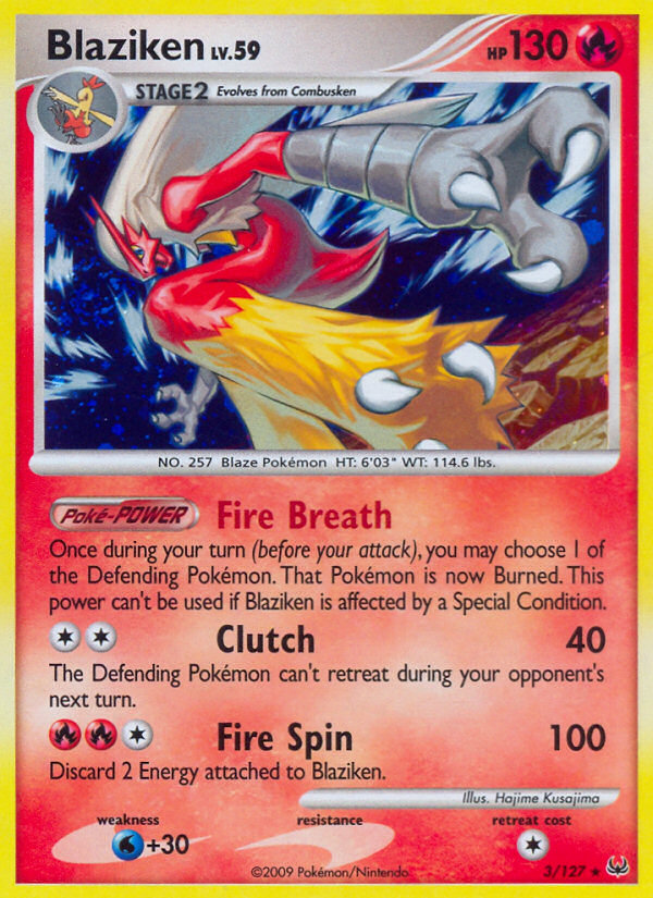 Blaziken (3/127) [Platinum: Base Set] | Good Games Morley