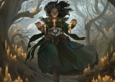 Candlegrove Witch 1 Art Card [Innistrad: Midnight Hunt Art Series] | Good Games Morley