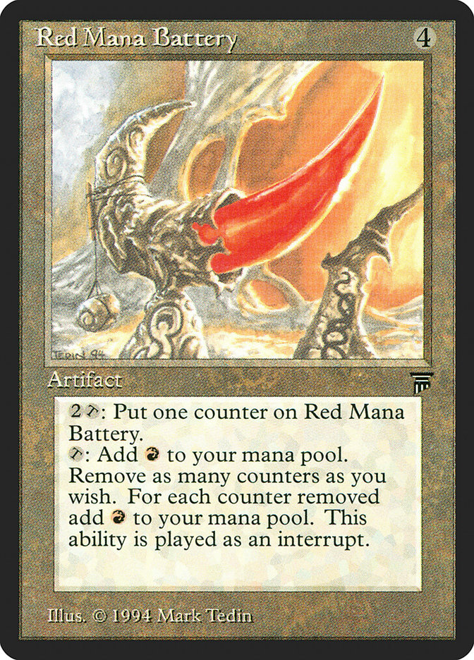 Red Mana Battery [Legends] | Good Games Morley
