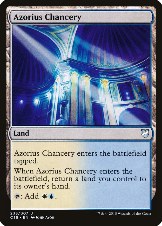 Azorius Chancery [Commander 2018] | Good Games Morley