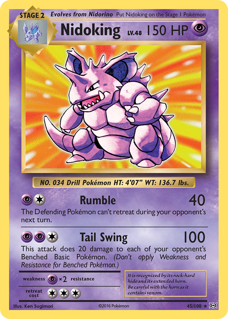 Nidoking (45/108) [XY: Evolutions] | Good Games Morley