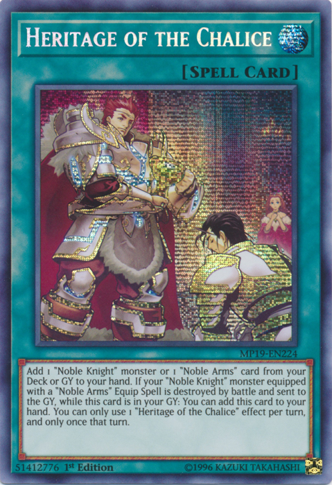 Heritage of the Chalice [MP19-EN224] Prismatic Secret Rare | Good Games Morley