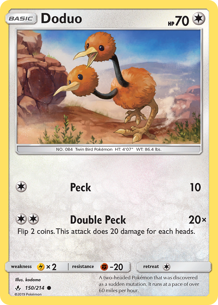 Doduo (150/214) [Sun & Moon: Unbroken Bonds] | Good Games Morley