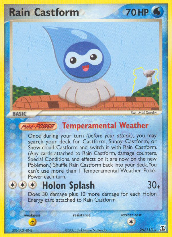 Rain Castform (26/113) [EX: Delta Species] | Good Games Morley