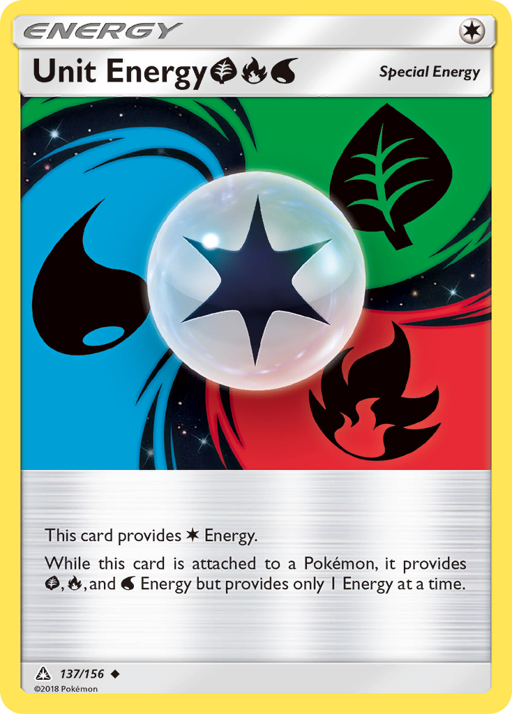 Unit Energy (137/156) (Grass, Fire, Water) [Sun & Moon: Ultra Prism] | Good Games Morley