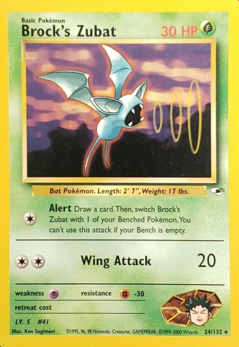 Brock's Zubat (24/132) [Gym Heroes Unlimited] | Good Games Morley