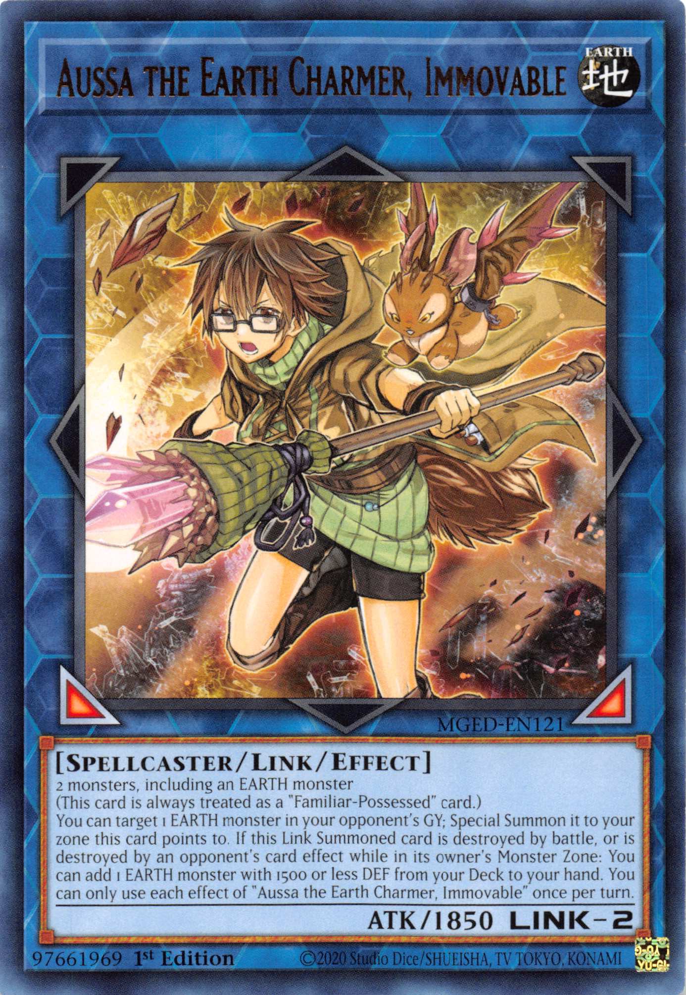 Aussa the Earth Charmer, Immovable [MGED-EN121] Rare | Good Games Morley
