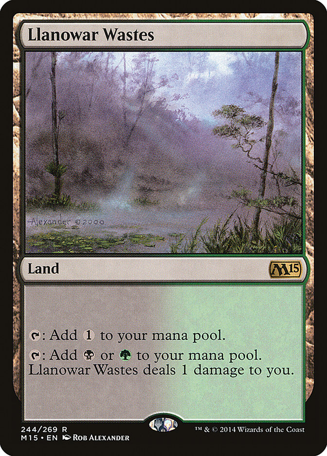 Llanowar Wastes [Magic 2015] | Good Games Morley