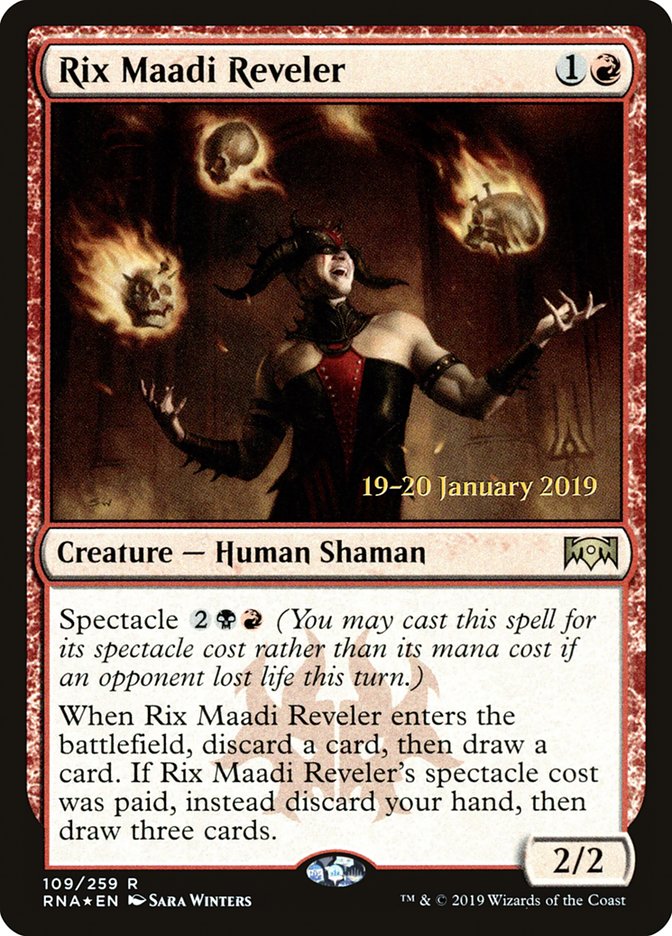 Rix Maadi Reveler [Ravnica Allegiance Prerelease Promos] | Good Games Morley