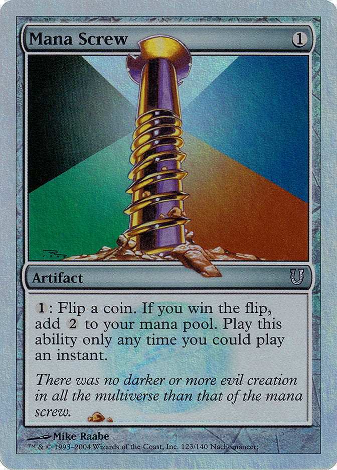 Mana Screw (Alternate Foil) [Unhinged] | Good Games Morley