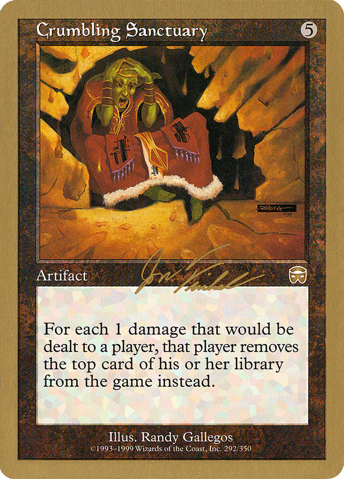 Crumbling Sanctuary (Jon Finkel) [World Championship Decks 2000] | Good Games Morley