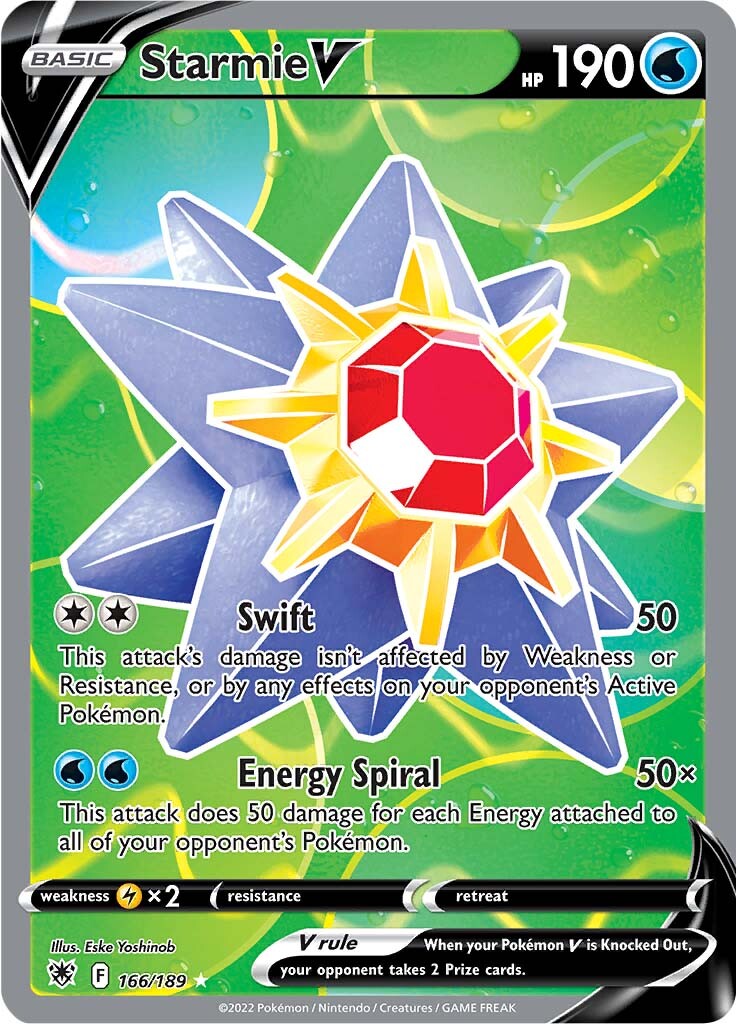 Starmie V (166/189) [Sword & Shield: Astral Radiance] | Good Games Morley