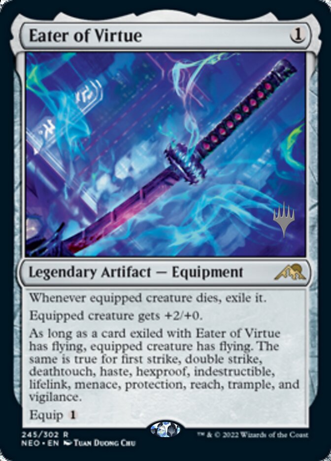 Eater of Virtue (Promo Pack) [Kamigawa: Neon Dynasty Promos] | Good Games Morley