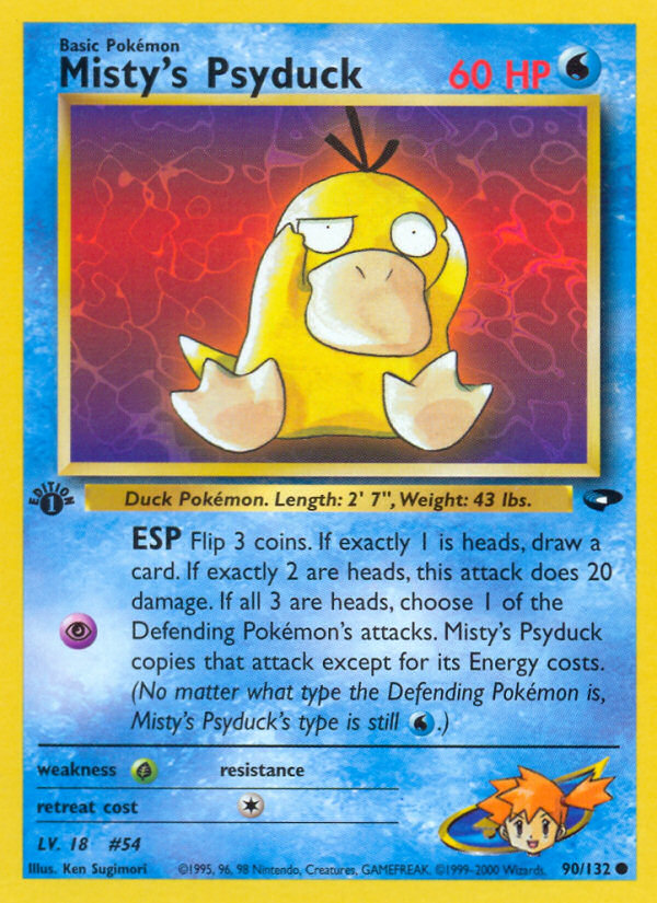 Misty's Psyduck (90/132) [Gym Challenge 1st Edition] | Good Games Morley