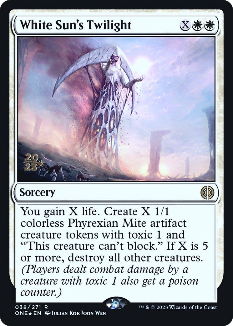 White Sun's Twilight [Phyrexia: All Will Be One Prerelease Promos] | Good Games Morley