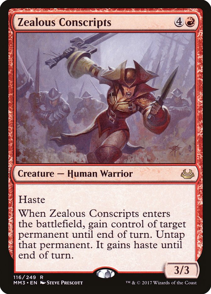 Zealous Conscripts [Modern Masters 2017] | Good Games Morley