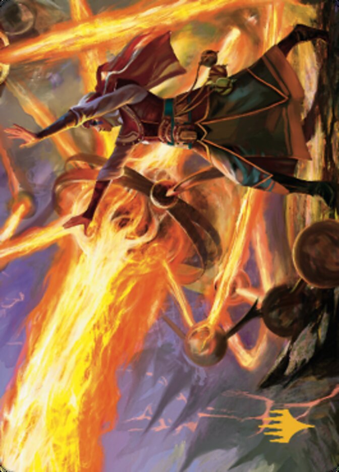 Ghitu Amplifier Art Card (Gold-Stamped Signature) [Dominaria United Art Series] | Good Games Morley