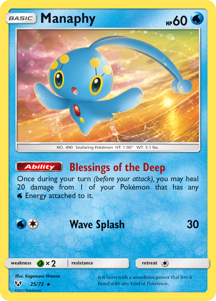 Manaphy (25/73) [Sun & Moon: Shining Legends] | Good Games Morley