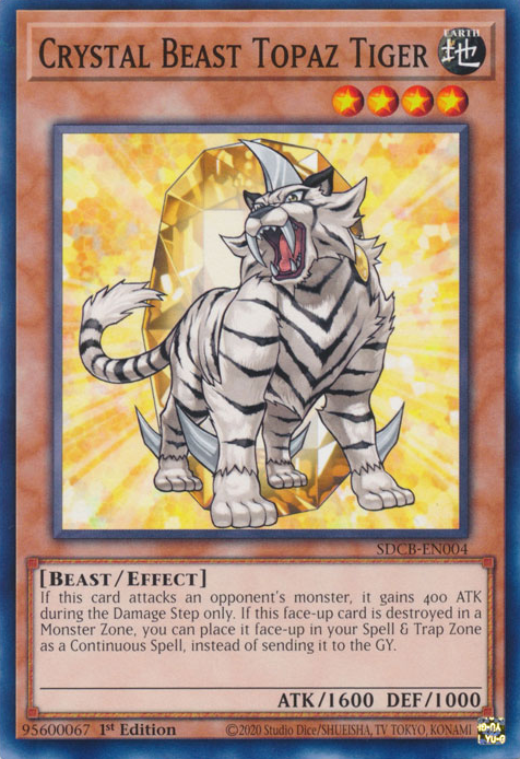 Crystal Beast Topaz Tiger [SDCB-EN004] Common | Good Games Morley