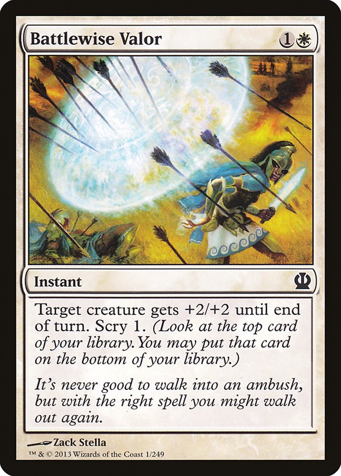 Battlewise Valor [Theros] | Good Games Morley
