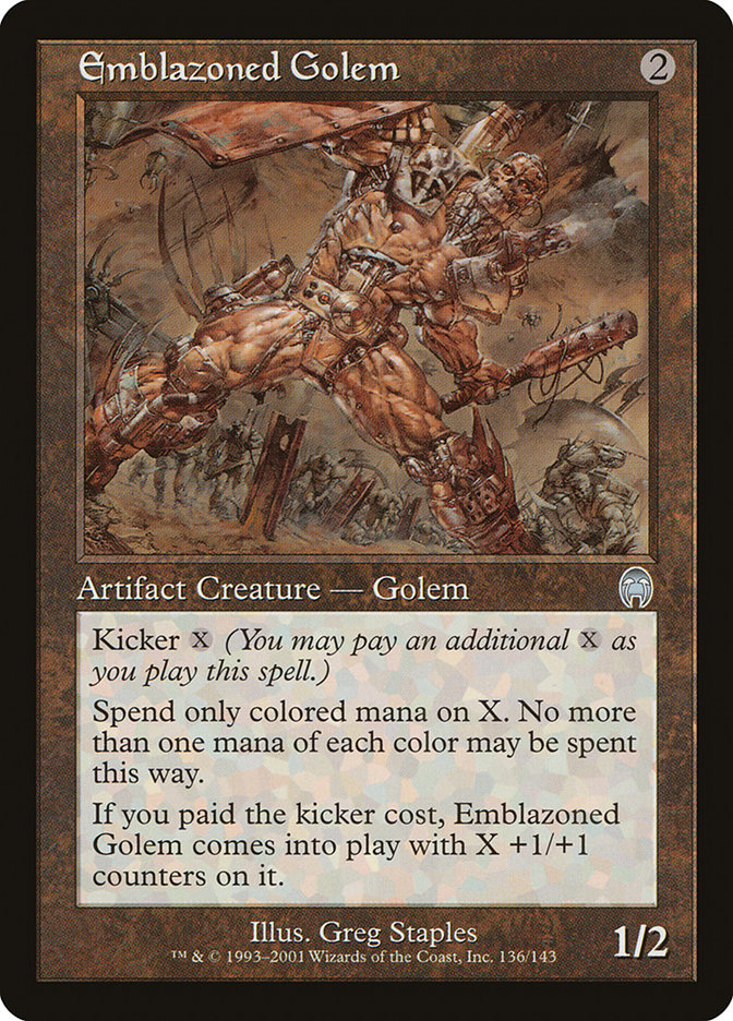 Emblazoned Golem [Apocalypse] | Good Games Morley
