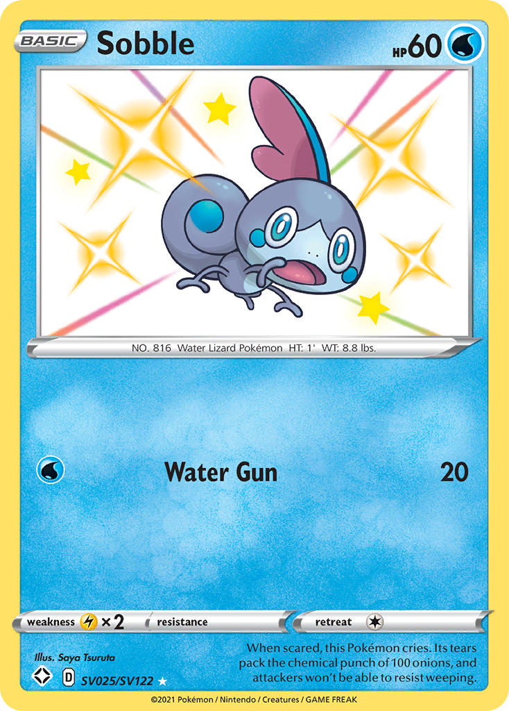 Sobble (SV025/SV122) [Sword & Shield: Shining Fates] | Good Games Morley