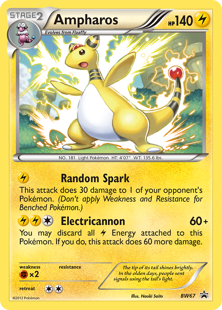 Ampharos (BW67) [Black & White: Black Star Promos] | Good Games Morley