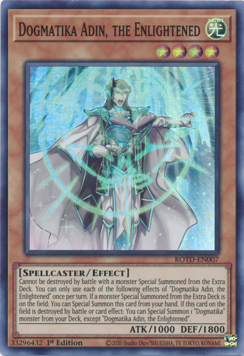 Dogmatika Adin, the Enlightened [ROTD-EN007] Super Rare | Good Games Morley