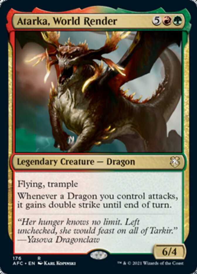 Atarka, World Render [Dungeons & Dragons: Adventures in the Forgotten Realms Commander] | Good Games Morley