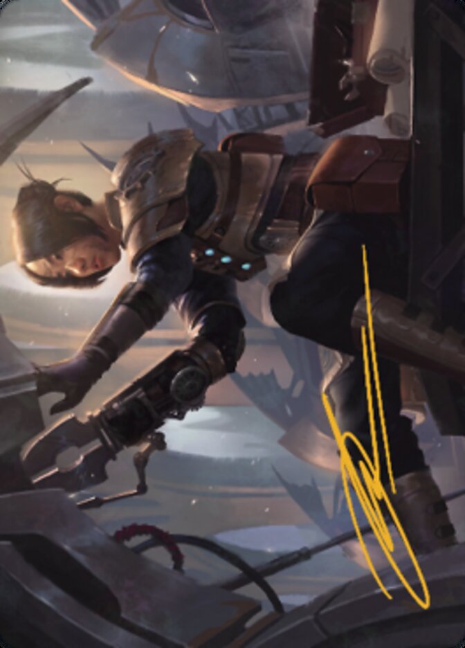 Thopter Mechanic Art Card (Gold-Stamped Signature) [The Brothers' War Art Series] | Good Games Morley