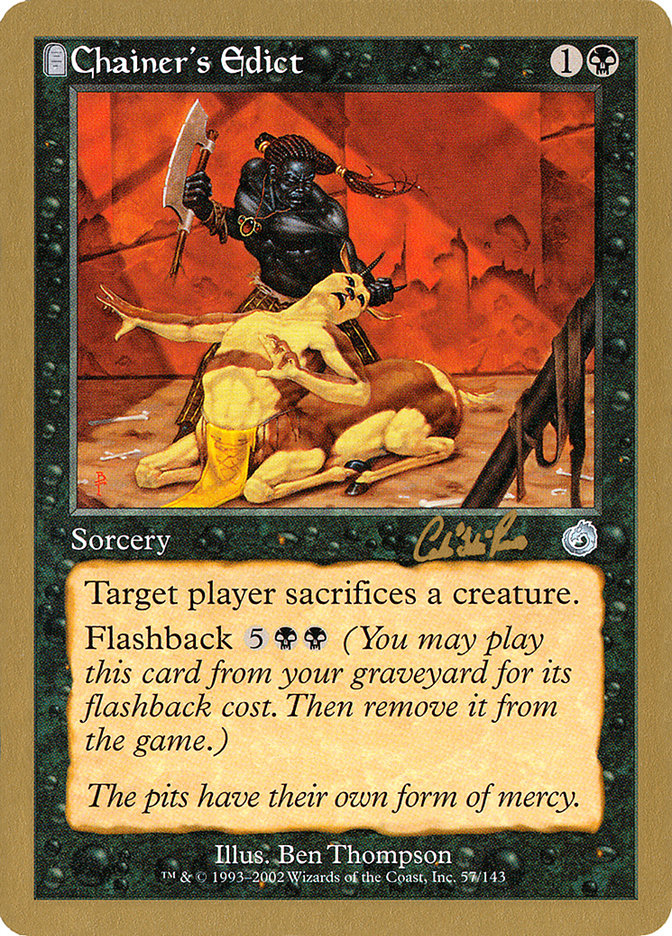 Chainer's Edict (Carlos Romao) [World Championship Decks 2002] | Good Games Morley