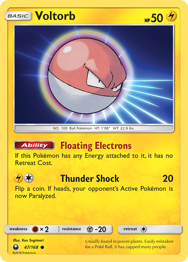 Voltorb (47/168) [Sun & Moon: Celestial Storm] | Good Games Morley