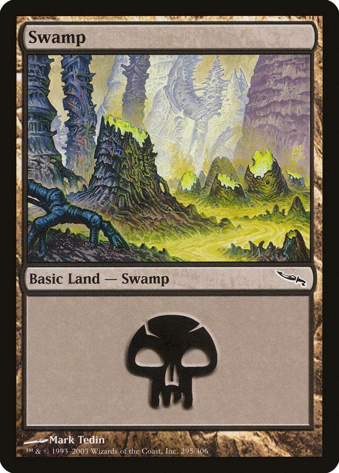 Swamp (295) [Mirrodin] | Good Games Morley