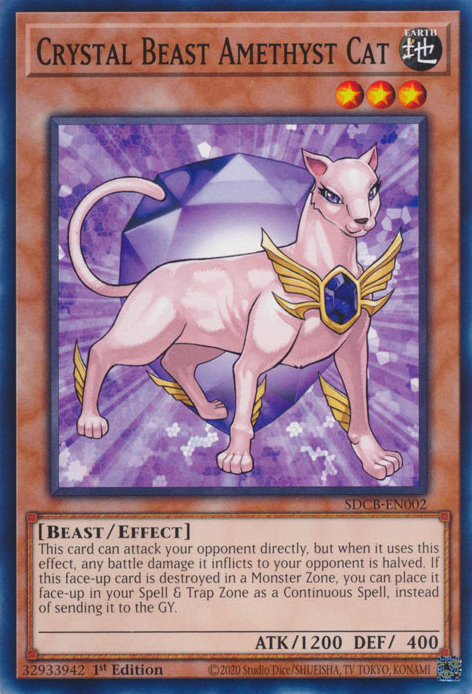 Crystal Beast Amethyst Cat [SDCB-EN002] Common | Good Games Morley
