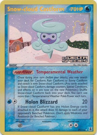 Snow-cloud Castform (29/113) (Stamped) [EX: Delta Species] | Good Games Morley