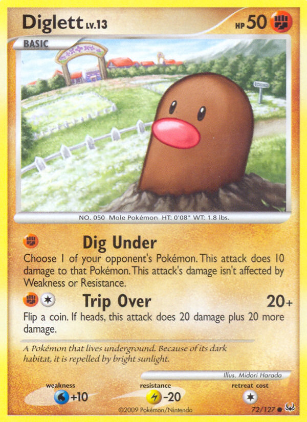 Diglett (72/127) [Platinum: Base Set] | Good Games Morley