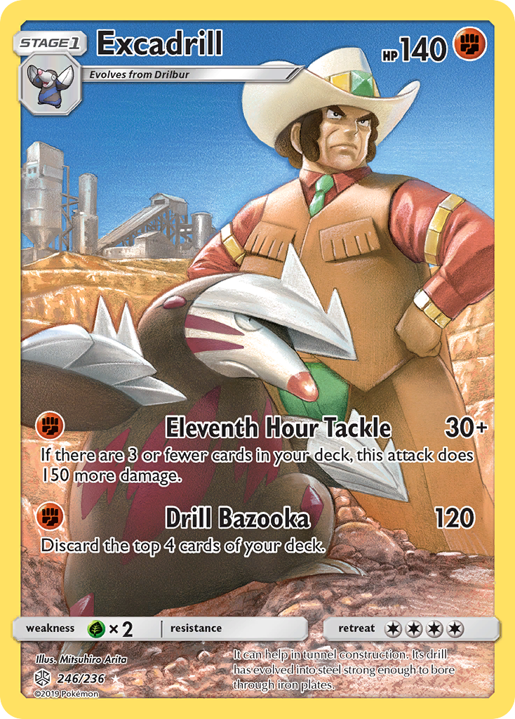 Excadrill (246/236) [Sun & Moon: Cosmic Eclipse] | Good Games Morley