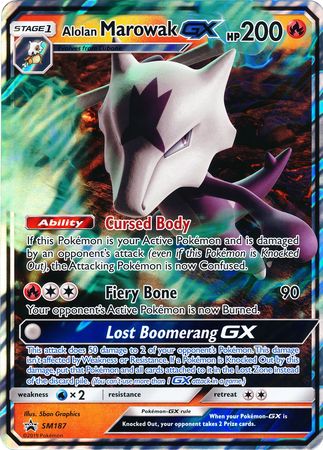 Alolan Marowak GX (SM187) (Jumbo Card) [Sun & Moon: Black Star Promos] | Good Games Morley
