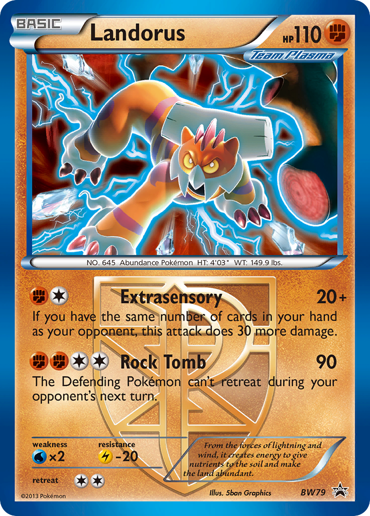 Landorus (BW79) (Team Plasma) [Black & White: Black Star Promos] | Good Games Morley