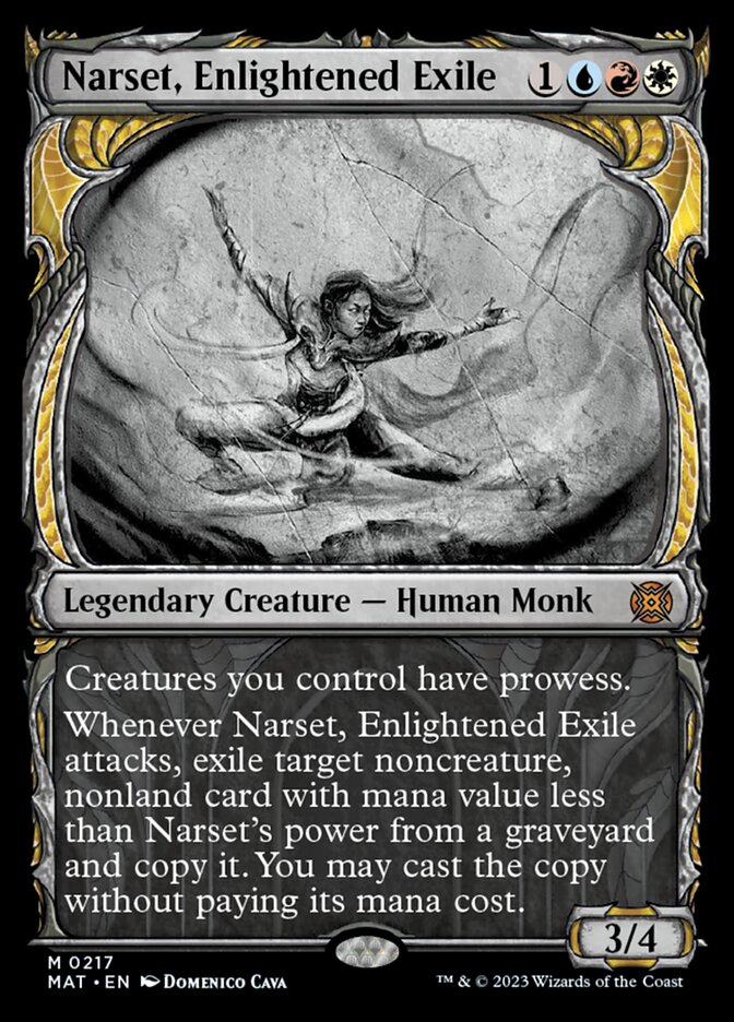 Narset, Enlightened Exile (Showcase Halo Foil) [March of the Machine: The Aftermath] | Good Games Morley