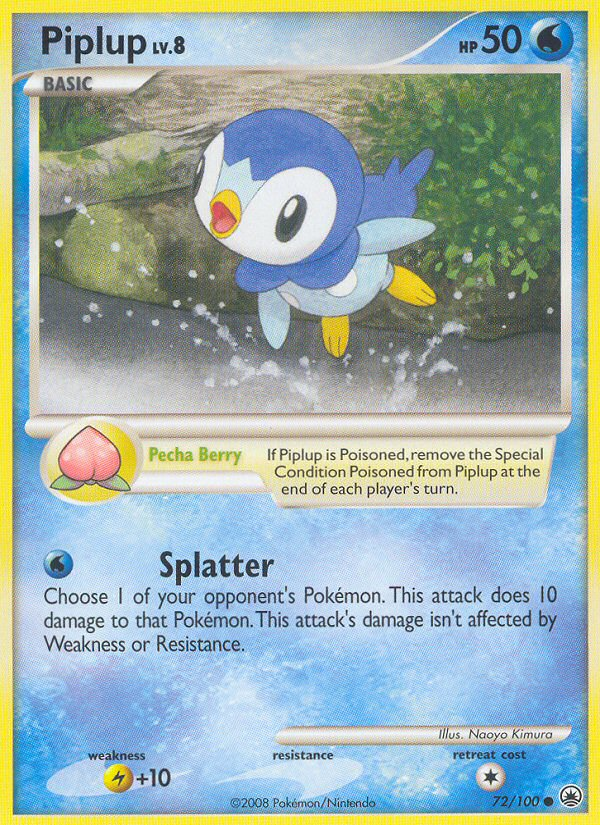 Piplup (72/100) [Diamond & Pearl: Majestic Dawn] | Good Games Morley