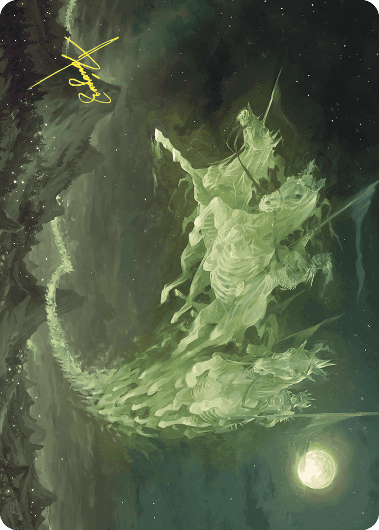 Moonshaker Cavalry Art Card (Gold-Stamped Signature) [Wilds of Eldraine Art Series] | Good Games Morley